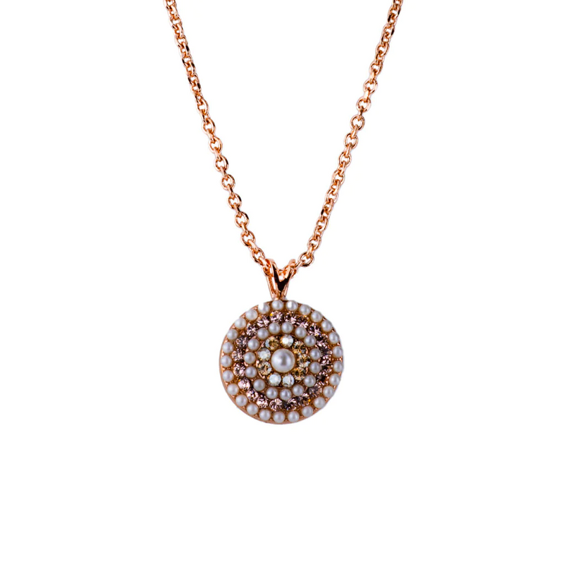 Mariana Extra Luxurious Pavé Pendant in "Cookie Dough" - Rose Gold