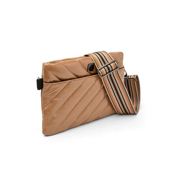 Think Royln Diagonal 2.0 Bum Bag | Glossy Caramel