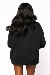 Queen Of Sparkles Black & Orange Flower Sequin Pumpkin Sweatshirt