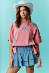 Fantastic Fawn Americana Denim Star Top
