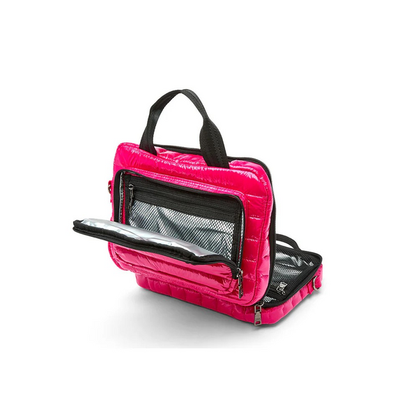 Think Royln Stowaway Toiletry Case | Glossy Fuchsia