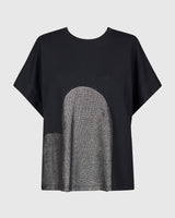 Alembika Gigi Relaxed Heart Tee | Black/Silver