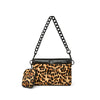 Think Royln Downtown Crossbody | Wild Leopard Pony and Pearl Black