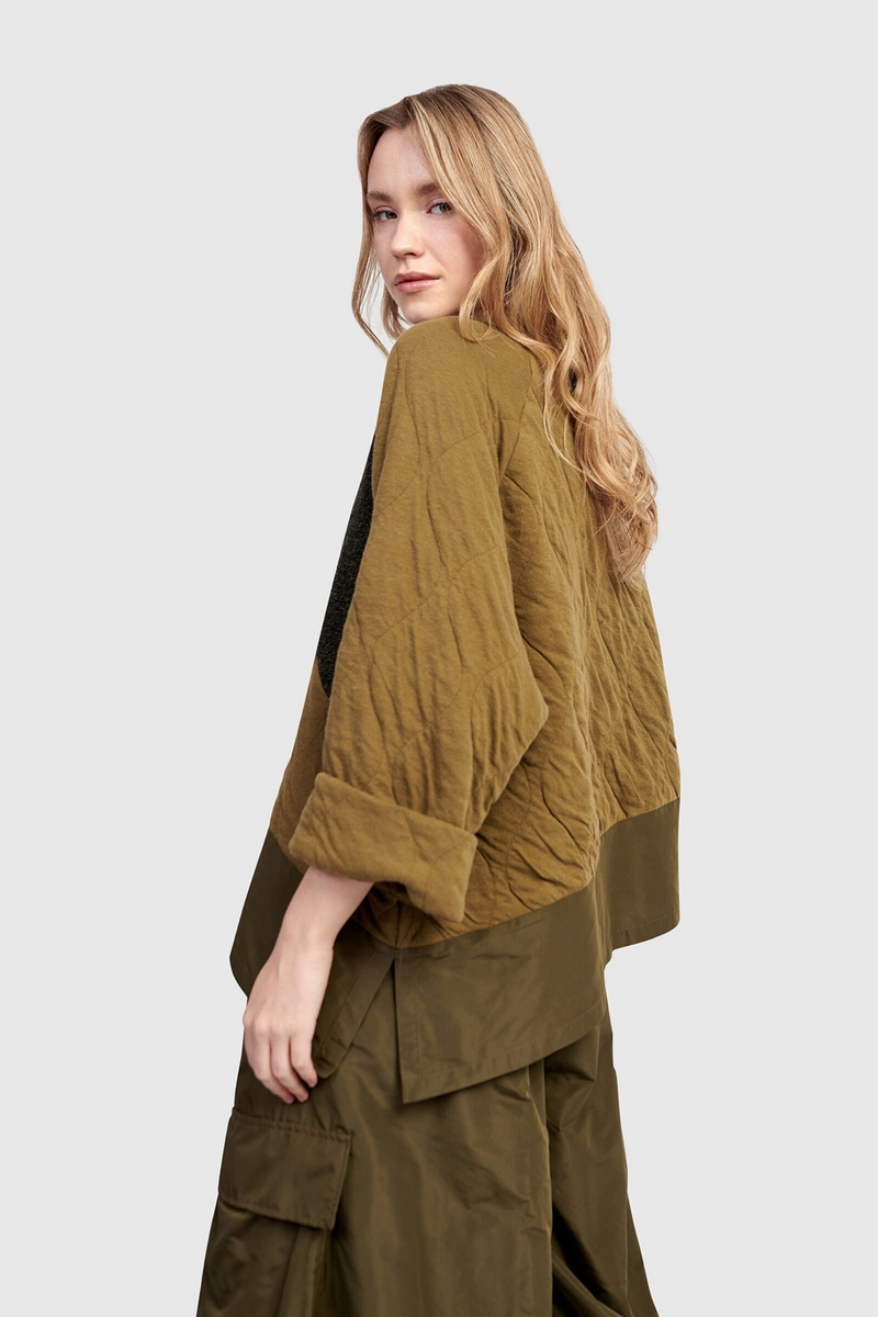 Alembika Urban Spark Crewneck Top | Khaki