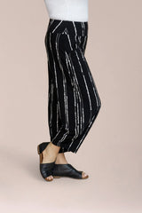 Sympli Narrow Lantern Pant Print | Cecily Black