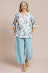 Sympli Narrow Lantern Pant | Stone Blue