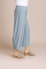 Sympli Narrow Lantern Pant | Stone Blue
