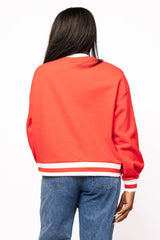 Queen Of Sparkles Red Jeweled Basketball Sweatshirt