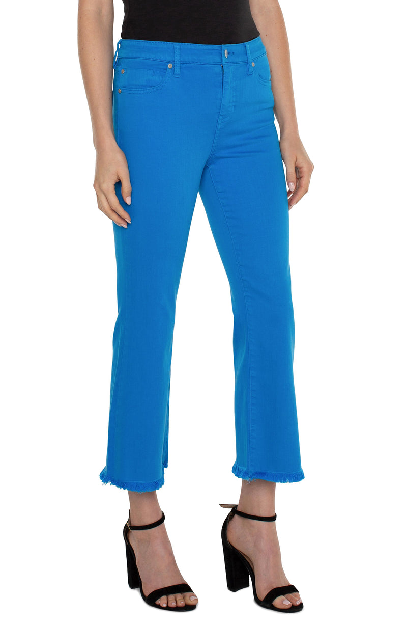 Liverpool Hannah Cropped Flare Diva Blue