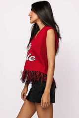 Queen Of Sparkles Licensed Arkansas Feather Bottom Tank Sweater