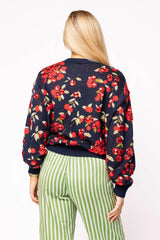 Queen Of Sparkles Navy Cranberries Sweater