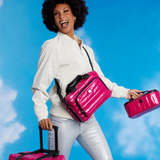Think Royln Stowaway Toiletry Case | Glossy Fuchsia