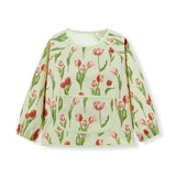 Milkbarn Tulip Long Sleeve Pocket Bib