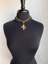 French Kande Double Strand Necklace