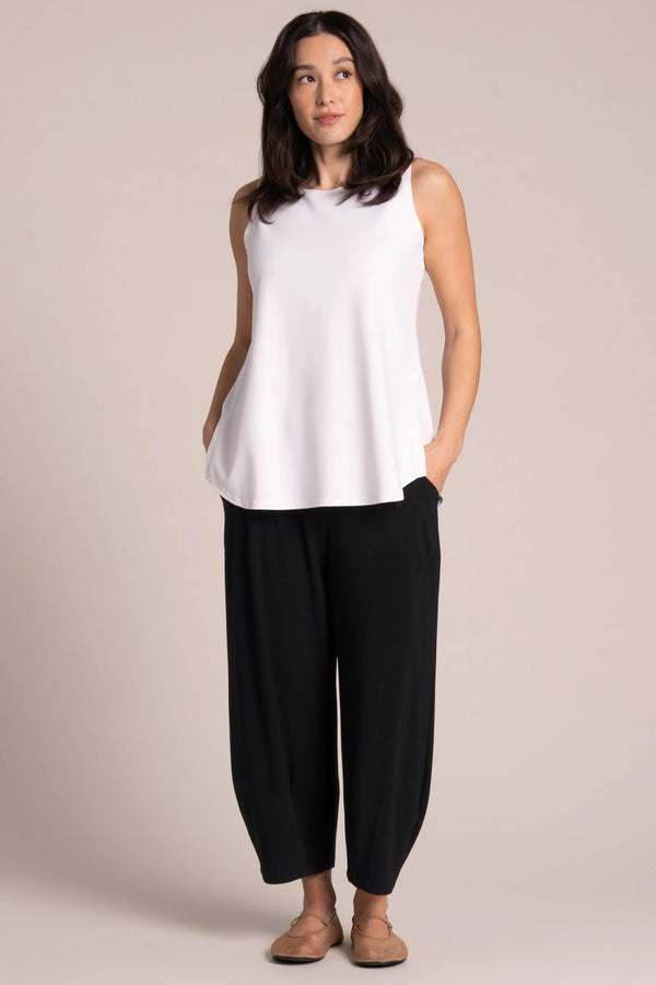 Sympli Sleeveless Go To Classic T Relax | White