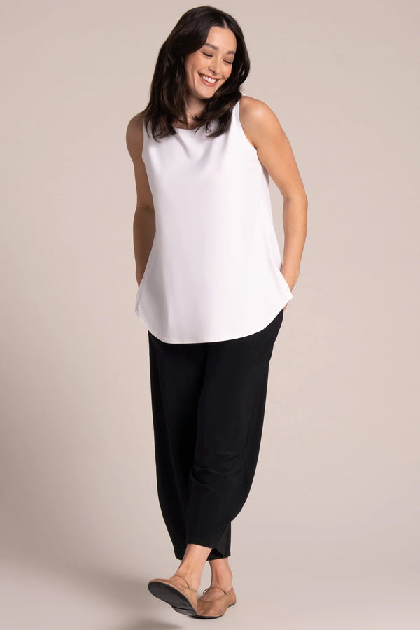 Sympli Sleeveless Go To Classic T Relax | White