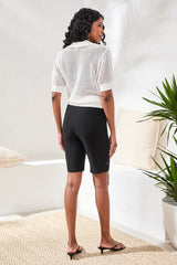Tribal Flatten It® Pull-On Bermuda Shorts | Black