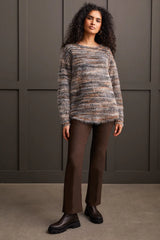 Tribal Soft Luxe Eyelash Sweater-Walnut