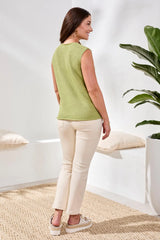 Tribal Sweater Vest with Pockets and Decorative Buttons | Kiwi Zest