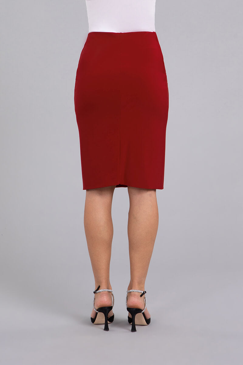 Sympli Tube Skirt Midi Red
