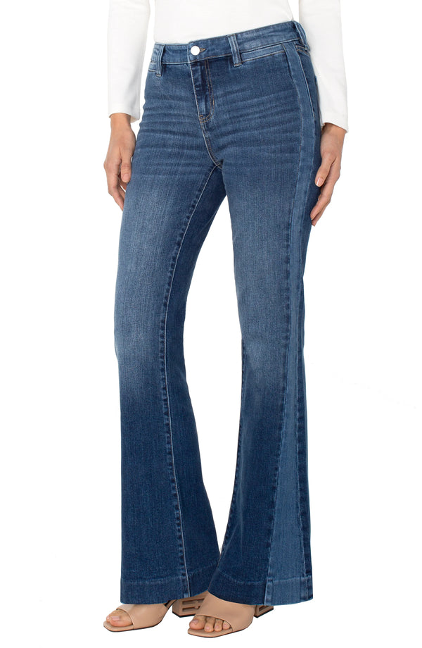 Liverpool Hannah Flare with Blocking Details | Ridgely