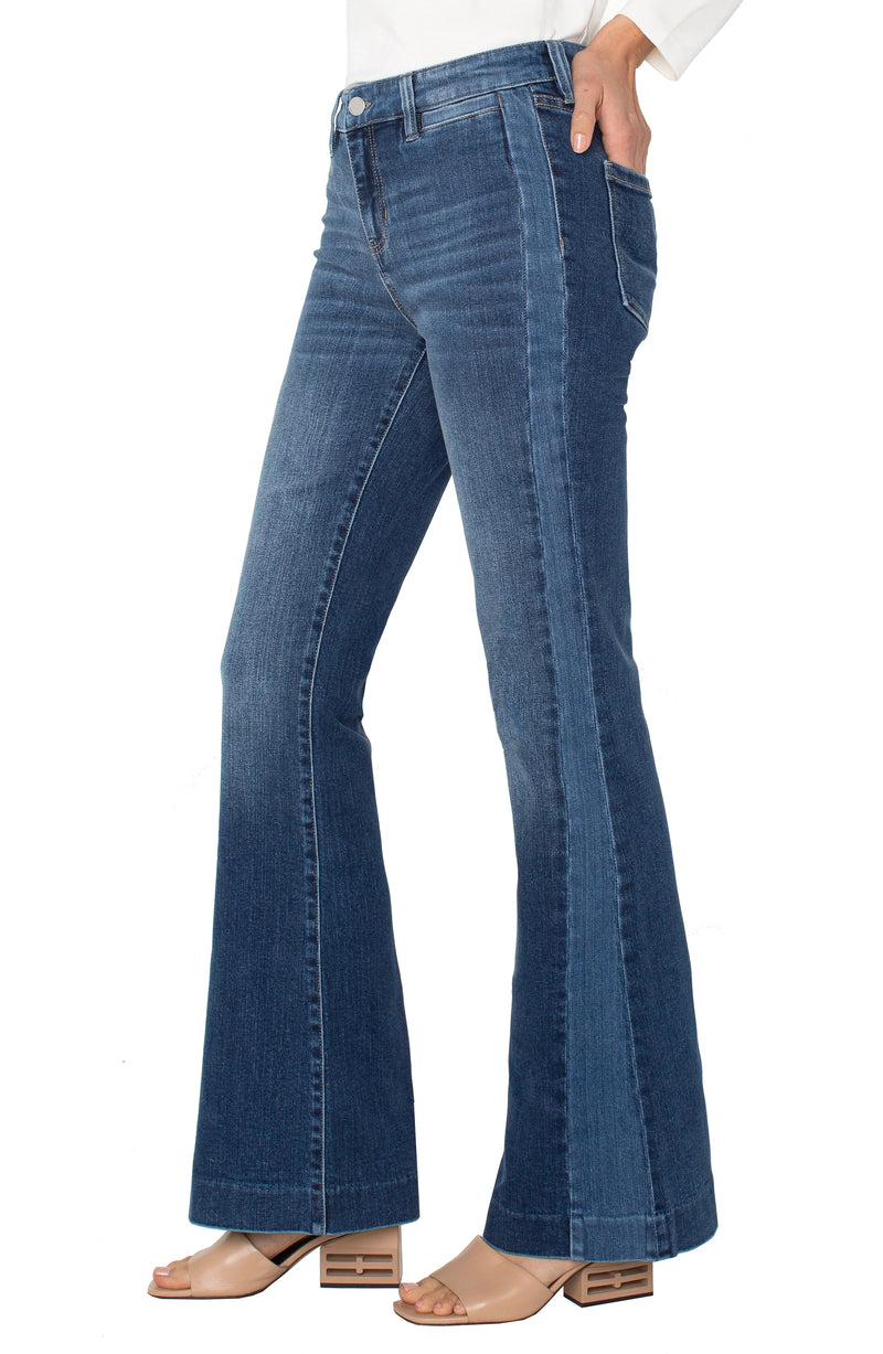 Liverpool Hannah Flare with Blocking Details | Ridgely