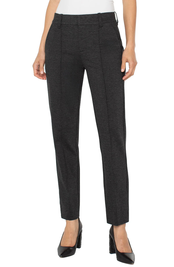 Liverpool Gemma Cigarette Trouser | Heathered Charcoal