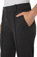 Liverpool Gemma Cigarette Trouser | Heathered Charcoal