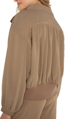 Liverpool Zip Up Dolman Jacket | Palo Santo