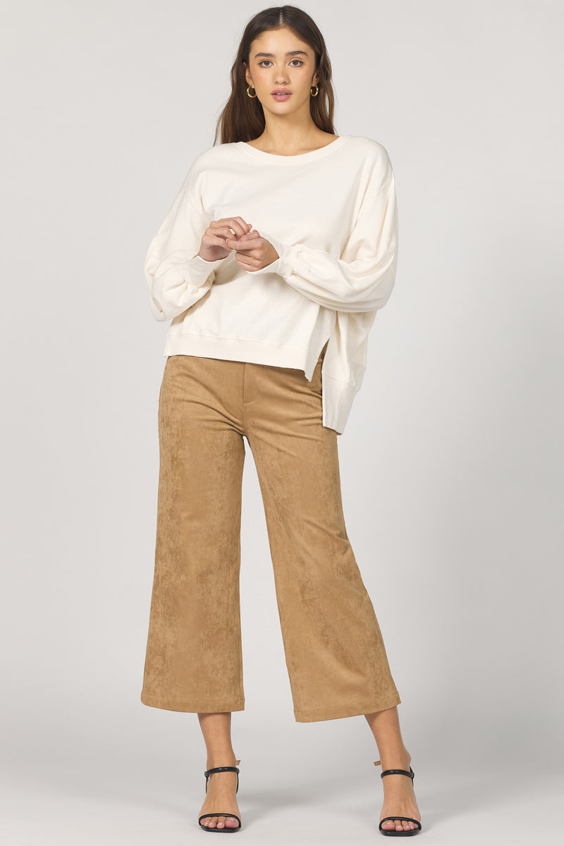 Dear John Denim Trenton Crew Neck Long Sleeve Oversized Fit | Whitecap Gray