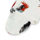 Milkbarn Chicken Organic Cotton Zipper Footed Romper