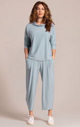 Sympli Slouch Sweatshirt No Ties 3/4 Sleeve