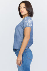 Dear John Denim Chaya Top | Blue Steel