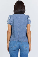 Dear John Denim Chaya Top | Blue Steel