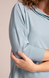 Sympli Slouch Sweatshirt No Ties 3/4 Sleeve