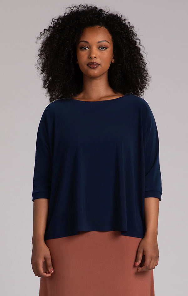 Sympli Nu Clip Top-Navy