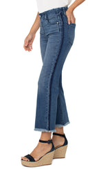 Liverpool Gia Glider Crop Flare with Fray Shadow | Tacoma