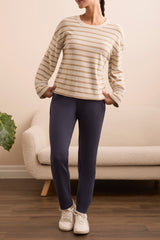 Tribal Techno Lux Pull on Pant | Sapphire