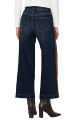 Liverpool Stride Wide Leg with Velvet Trim | Eastmoor
