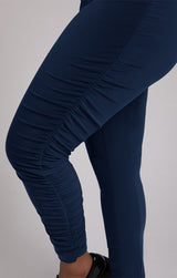 Sympli Ruched Skinny Pant-Navy