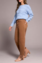 Tribal High-Rise Palazzo Pant | Walnut