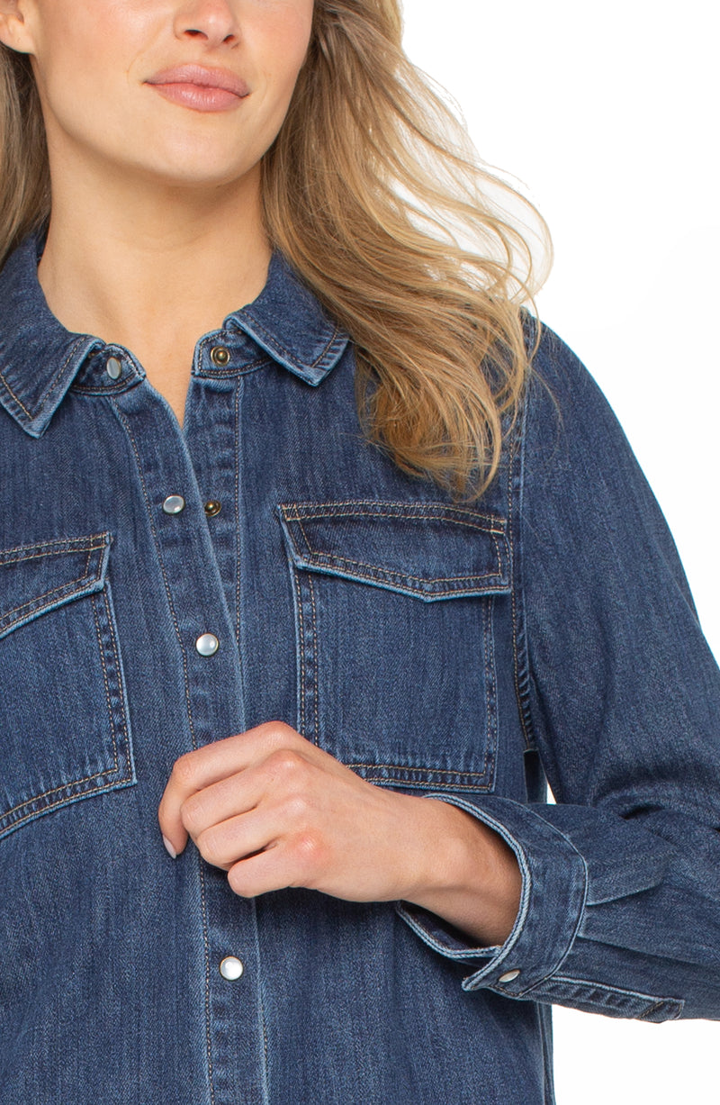 Liverpool Denim Shirt with Pockets | North Shore