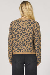 Dear John Denim Amina Button Up Sweater | Leopard
