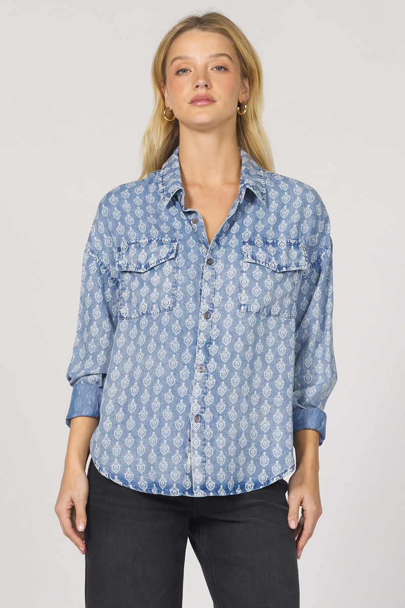 Dear John Denim Adrianna Long Sleeve Button Up | Tulip Crest
