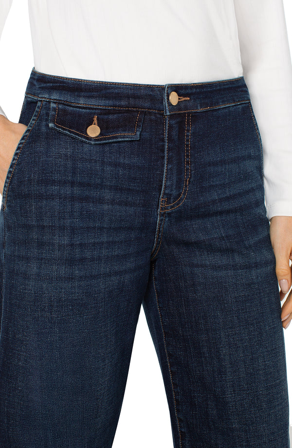 Liverpool Stride Wide Leg with Trouser Details | Albany