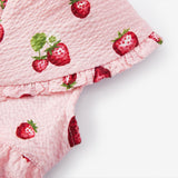 Milkbarn Strawberry Ruffle Collar One Piece Dress