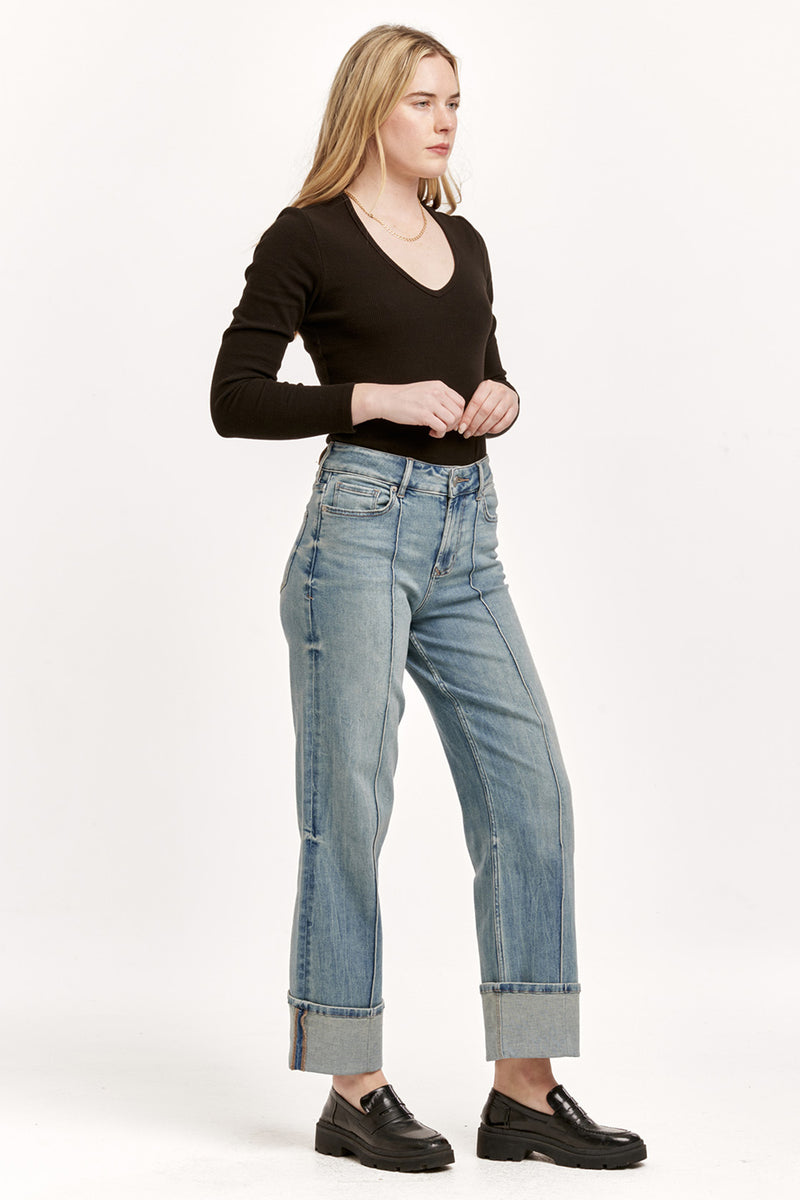 Dear John Denim Holly Super High-Rise Cuff Hem | Pioneer Valley