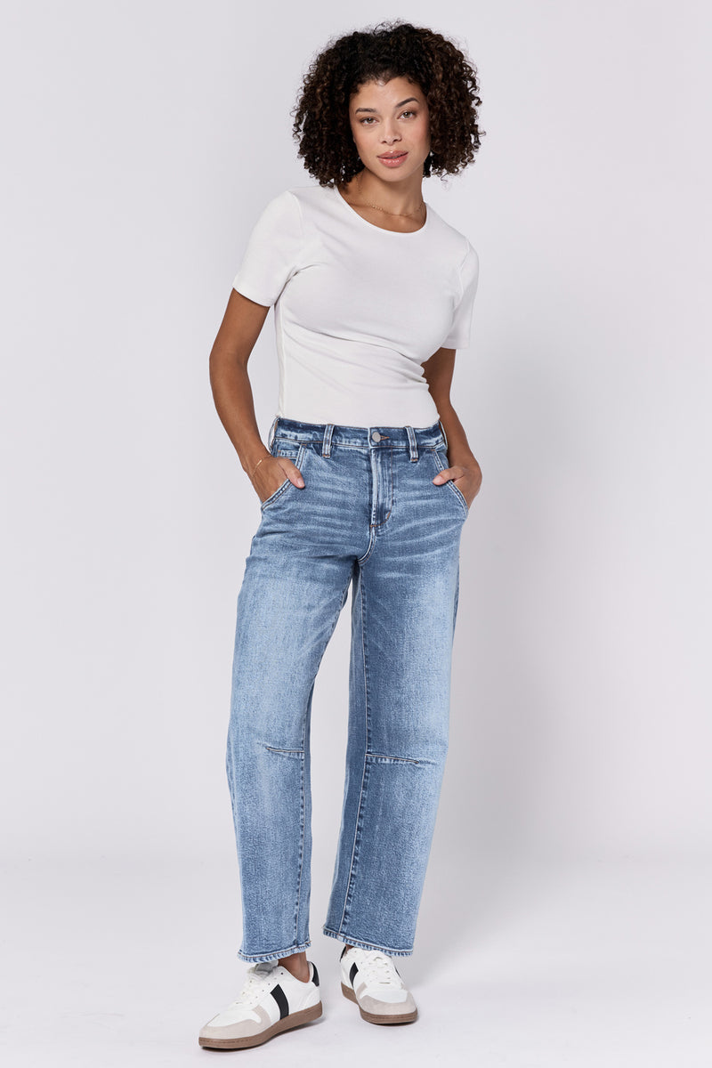 Dear John Denim Lasso High Rise, Clean Hem Jean | Western Hue