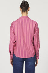 Dear John Denim Adrianna Long Sleeve Button Up | Lilas Stripe