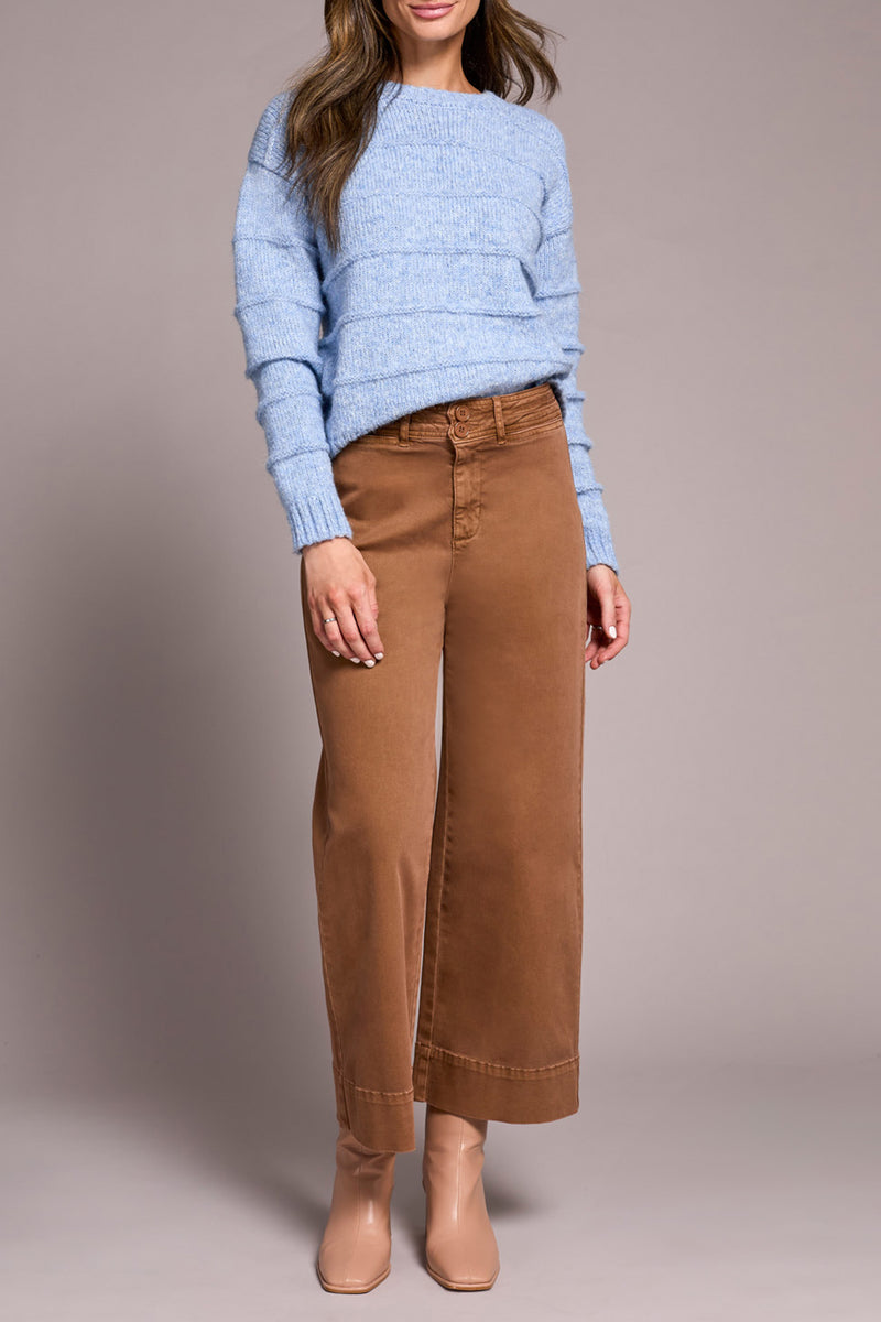 Tribal High-Rise Palazzo Pant | Walnut